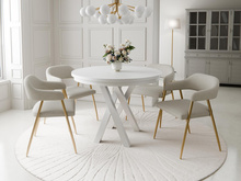 Platzsparender Esstisch LOFTO Weiß