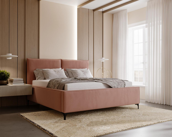 Polsterbett ROSA 180x200 modern LEO