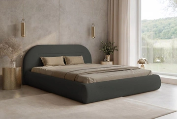 Lattenrost mit Metallrahmen \ 180 \ Graphit