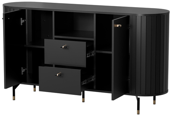 Kommode mit 2 Schubladen und zwei Türen MODERNO Kaschmir