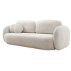 Design Sofa mit Schlaffunktion Hellbeige OLIO