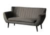 Velours-Sofa TULIO Komfortabel GRAPHIT