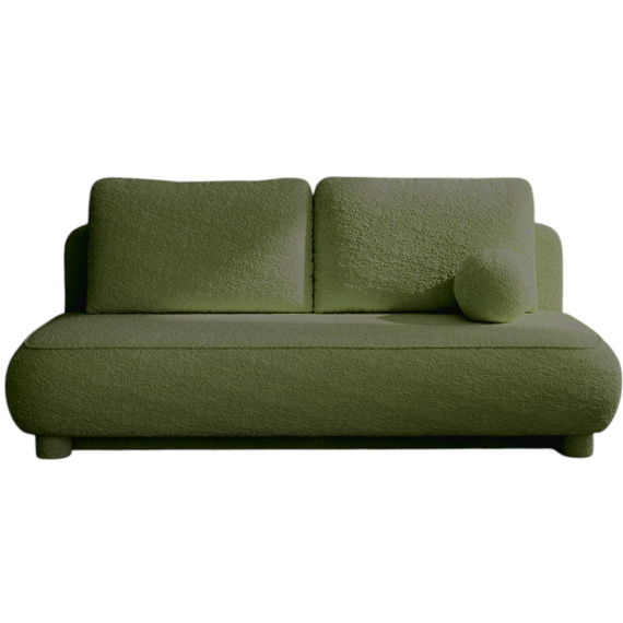 Sofa ohne Armlehnen, moderne runde Form, Moderne Couch