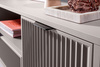 TV-Schrank mit 2 Klappen VIVAS geriffelte Front BLAU