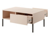 Couchtisch mit 2 Schubladen Beige