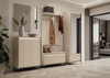 Garderoben-Set Beige mit Lamellen FLORE