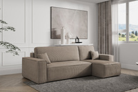 Ecksofa mit universelle Ottomane und Schlaffunktion KARL Beige