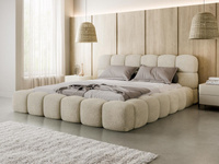 Designerbett boucle BIZU 180x200 Beige
