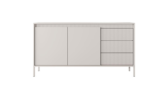 Kommode mit Lamellen JULO Beige
