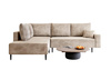 Linkes Ecksofa mit Bonellfederung bequem und modern Beige BLAIR
