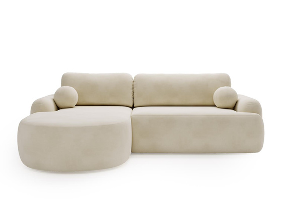 Elegantes Ecksofa L-Form OLIO Creme 