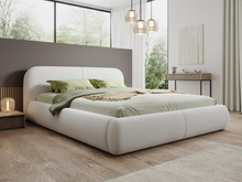 Komfort Doppelbett mit Polsterung 120x200 Weiß