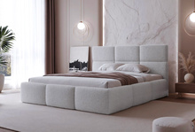 Bett mit Polsterung Grau CANDE 180x200