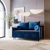 Schlafsofa klein 145 cm breite LEO Blau