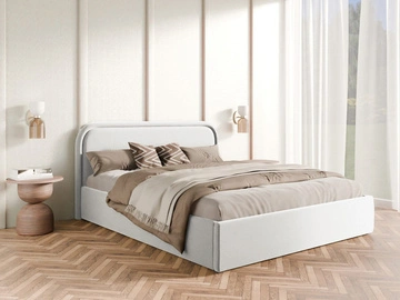 Lattenrost mit Metallrahmen \ 120 \ Weiß