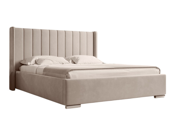 Polsterbett mit Bettkasten und Lattenrost PALMA Beige