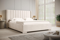 Polsterbett mit Bettkasten und Lattenrost PALMA Creme