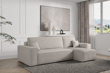 Ecksofa mit universelle Ottomane und Schlaffunktion KARL Beige