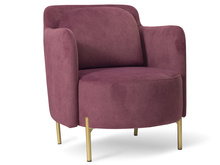 Kaffee Stuhl mit Metallbeinen NELA, Glamour Design