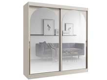 Vielseitiger Schrank mit Spiegel 200 Breit Caschmir LUCY