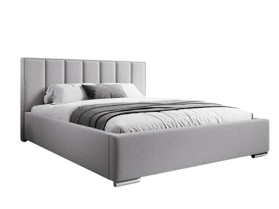 Polsterbett Boucle 180x200 Grau