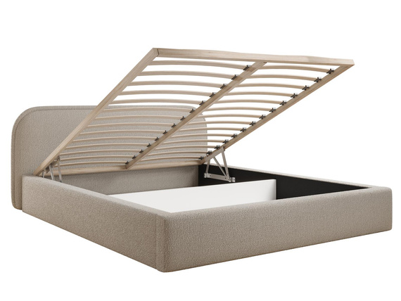 Designer Doppelbett Polsterung 200x200 Graphit