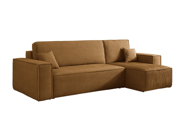 Ecksofa mit universelle Ottomane und Schlaffunktion KARL Gelb