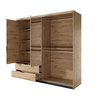 Schwebetürenschrank MONS mit 2 Schubladen und Spiegel