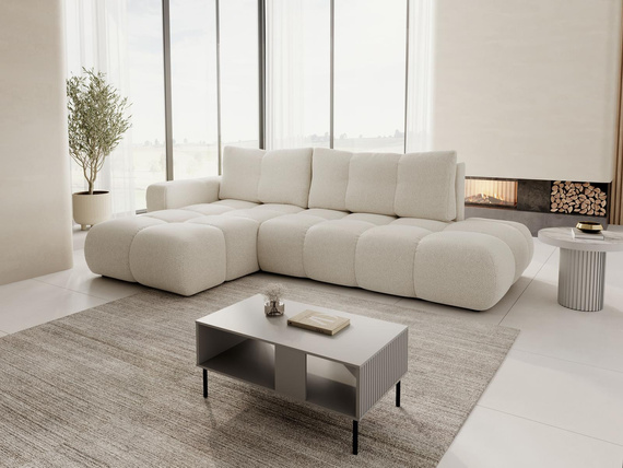 Modern L-form Ecke links oder rechts MOSSA BEIGE 