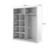 Schwebetürenschrank mit Spiegel ARTI 08 Grau