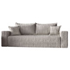 Modern cordstoff Schlafsofa grau CORDI
