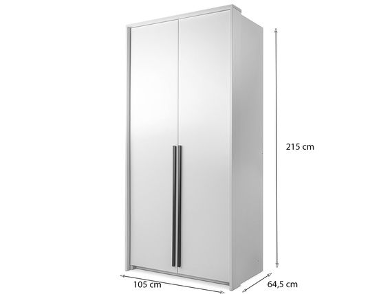 Kleiderschrank klein für Schlafzimmer GOLDAS Beige