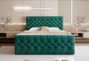 Luxuriöses Boxspringbett Grün 200x200 MIAMI 