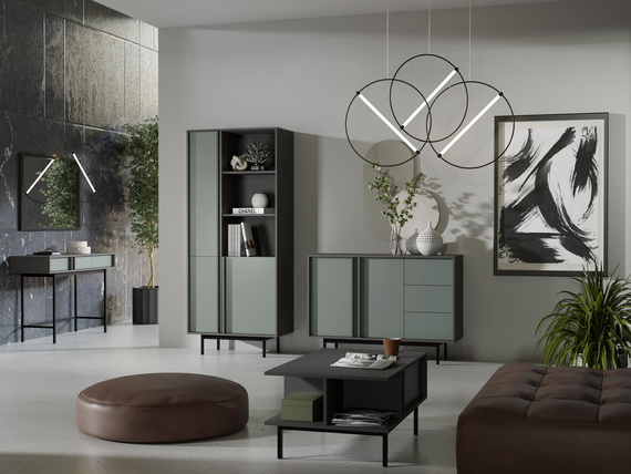 Minimalistisches Design Regal Salbei/Anthrazit MALTS