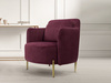 Kaffee Stuhl mit Metallbeinen NELA, Glamour Design