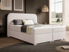 Weiß Boxspringbett 200x200 mit topper DESIGNO