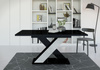Esstische Modern AMI Schwarz Hochglanz+Stone