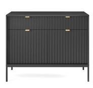 Kommode Schmal NANCY Schwarz