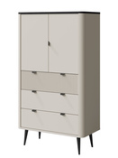 Hochkommode mit Schubladen LILIA Kaschmir + Graphit