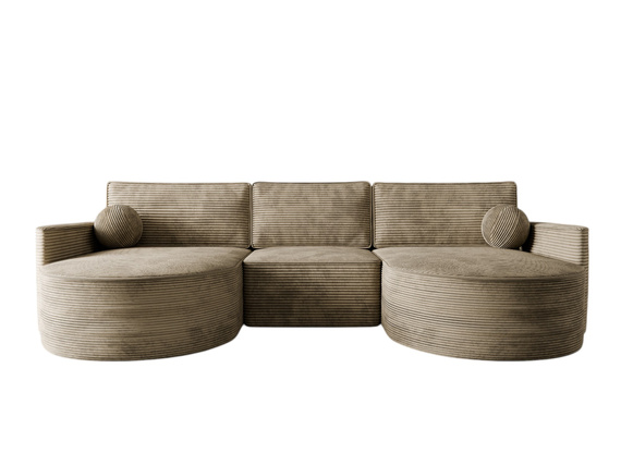 Ecksofa U Form ohne Schlaffunktion OLIO Beige