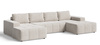 Elegantes Sofa für Wohnzimmer Braun