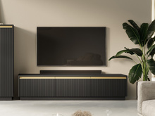 TV-Schrank für Wohnzimmer GLAM Schwarz