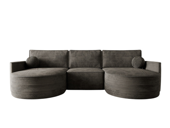 Ecksofa U Form im Modernen Design OLIO Graphit