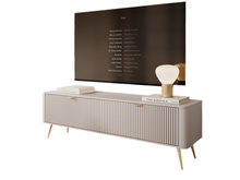 TV Tisch beige mit goldenen griffen BELLO