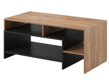 Couchtisch mit Regalen MONIAS Eiche Craft+Anthrazit