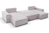  Ecksofa U-Form MALAG Beige