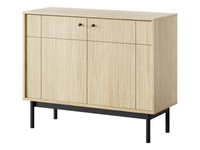 Kommode mit 2 Türen LONDON Eiche linea