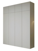 Praktischer Drehtürenschrank mit Aufsatz Kaschmir STELLS