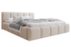 Trendiges Designerbett mit Stauraumfunktion 180x200 Hellbeige