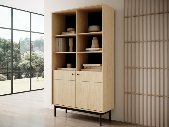 Rgeal mit 2 Türen LONDON Eiche linea